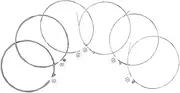 UPKOCH 6pcs Strings Electric Guitar Supply Coating Guitar Parts String Beads (silver) Silver Guitar Accessory Guitar Supplies Nickel Steel Winding