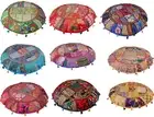 Vintage Cushion Cover Cotton Boho Sham Embroidery Chair Pad Patchwork Pillow Cas
