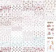 UV DTF Transfer Sheets, 16 oz Cup Wraps, 10pcs Pink Bow and Cherry Patterns, Random Designs