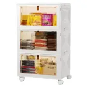 3 Tier Plastic Storage Bins with Lids 36QT - Stackable Storage Containers wit...