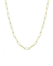Ember Fine Jewelry 14K Dainty Paperclip Chain Necklace