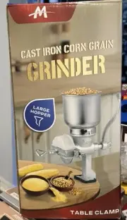 Moongiantgo Corn Grinder Mill Cast Iron Grain Mill Hand Grinder with Large Ho...
