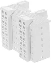 Miniature City Figure Building Model Craft Micro Landscape Apartment Building Plastic Mini Decoration for Educational