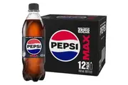 Pepsi Max No Sugar Cola Soft Drink Bottles Multipack 450ml X 12 Pack