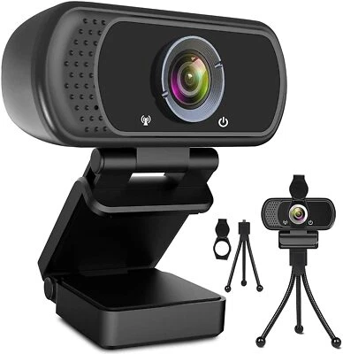 TOP 1 AMAZON Webcam HD 1080p Web Camera, USB PC Computer Webcam with Microphone