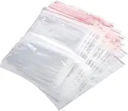 100 Pack of Resealable Plastic Bags Self Locking Bags with Zipper for Jewellery Storage Kitchen Parts 4x6cm, 5x7cm, 6x9cm, 7x10cm, 8x12cm (4x6cm)