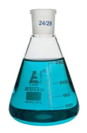 Eisco Labs 250ml Conical Erlenmeyer Flask, with 24/29 Joint - Borosilicate Glass