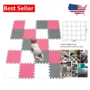 Thick 30cm Interlocking Play Mats - Non-Toxic Foam for Toddlers' Safety
