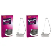 2PK Magnoidz Decision Maker Game Ball Table/Desk Home/Office Room Decor Silver