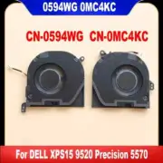 0594WG 0MC4KC For DELL XPS15 9520 Precision 5570 Laptop CPU GPU Cooling Fan