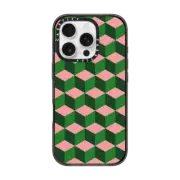 iPhone 16 Pro Impact Case Tumbling Block Green