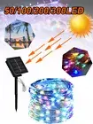50-300 Leds Solar String Light IP44 Waterproof Copper Wire Indoor Outdoor Lights