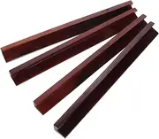 HOLIDYOYO 4pcs Wooden Mahjong Racks Mahjong Set Storage Traditional Chinese Mahjong Tiles Domino Holder for Mexican Train Accessories