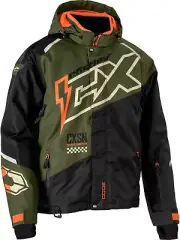 Castle X Code G5 Mens Snow Jacket Olive/Black/Orange