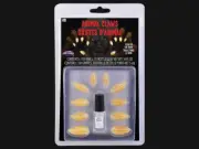 Glow-in-the-Dark Animal Claws Kit Halloween Costume Accessory 10 Fingernails New