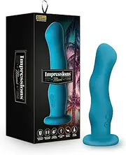 Impressions Miami Realistic Vibrating Dildo - Powerful Rumbly 10 Function Vibration - Suction Cup for Hands Free Play and Harness Compatible - Waterproof Magnetic Charging - Sex Toy for Him Her