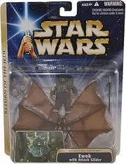 Ewok With Attack Glider Assault on Endor Return of the Jedi Deluxe Star Wars Set