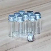 4ML 20-200PCS Perfume Jars Aluminum Lids Vials Essential Crafts Glass Bottles