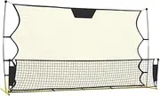 vidaXL Football Training Rebounder Net, Black and Yellow, 183x85x120 cm, Stable Polyester and PE Fabric - Suitable for Outdoor Use