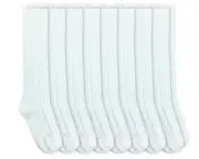 Jefferies Socks Girls Cable Knit Knee High Acrylic School Uniform Dress Sock 8PK
