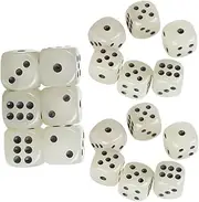 UPKOCH 18pcs Glow Dark Sided Dice Acrylic Board Game Dice for Parties and Teaching Smooth Surface Fun Math Game Accessories
