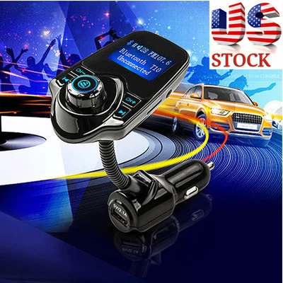 .Car Kit Handfree Wireless Bluetooth FM Transmitter MP3 Player USB LCD Modulator