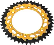 Pexorin Motorcycle 47 49 51 Rear Sprocket, for Suzuki, TSR125 TSR200 DR250 DR350 DRZ 250 400E 400S RM RMZ RMX 125 250 450 450Z RS175 Rear Drive Sprocket(51T)