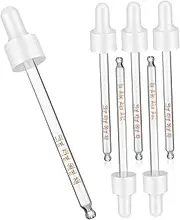 Alipis Calibrated Glass Droppers 6pcs Dropper Bottles Oil Pipettes Essential Oil Applicator Lab Transfer Pipettes Skincare Tools