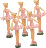 HONMEET 5pcs Box Ballet Doll Figurines Music Box Princess Dolls Decorative Ornaments for Music Box Cute Dancer Accessories for Home Decor and Safe Design