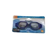 Adult Unisex Swim Goggles With Adjustable Strap Blue Clear Lenses Beach Pool