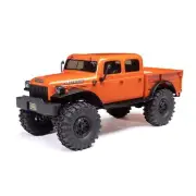 Axial RC Truck SCX24 40's 4 Door Dodge Power Wagon Orange1/24 4 Wheel Drive-R...