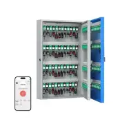 WeHere 192 Key Lock Box Wall Mount, APP Bluetooth/OTP/Wi-Fi/Fixed Code/Key Un...