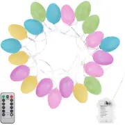 Egg Lights for Easter Decorations, 6.5Ft 20 LEDs Egg String Lights with Timer...