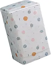 Hohopeti 1Pc Roller Washing Machine Cover Sun Drier Cover Dustproof Protector for Home Use Stylish Design with Patterns Fits Standard Drum Washers