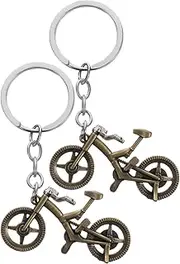 BRIGHTFUFU Bike Keychains for Women 2pcs Hanging Keyring Keychain for Bag Women's Keychains Bike Charm