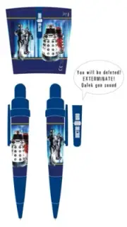 NEW Dr Who Talking Pen RETIRED Dalek Cyberman