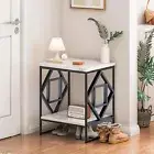 2 Tiers Side Table Prisma Black Gold Steel Coffee Table Side Table Easy Assemble