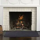 Fireproof Fireplace Hearth Rug Non Slip Protection Mat Flame Resistant Pad AU~#