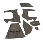 Bryant Boat Non-Skid Mats 14893 | w/ Logo Gray Black (Kit)