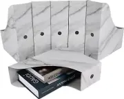 Magazine Holder(6 Pack, Marbling Gray) Cardboard Magazine File Holder-Folder Hol