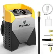 ETENWOLF Zephyr S5 Heavy-Duty Tire Inflator Portable Air Compressor, 160PSI &