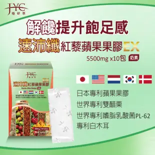 免運!【JYC極研萃】3盒 速沛纖紅藜蘋果果膠 Pectin Slim Detox 10包/盒