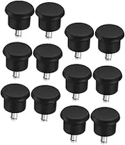 Parliky 12pcs Locking Chair Feet Pads for Stable Office and Home Use Non Slip Noise Reducing Replacement Feet for Converting Rolling Chairs to Fixed Position