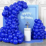 Royal Blue Balloons Arch Kit, Different Sizes 12 10 5 Inches Matte Blue Balloon Garland Arch Kit, Premium Blue Balloons for Birthday Graduation Baseball Nautical Party Decorations