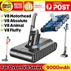 9000mAh Sony Cell Battery for Dyson V8 Absolute SV10 Animal Fluffy Vacuum 21.6V