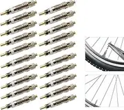 20 Pcs Presta Valve Core, Brass Tubeless Core Kit,Universal Bike Replacement for Road and MTB Bike, Tubeless Presta Valve Stem, for Stan's, Vittoria, Continental, Kenda and More