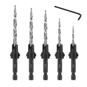 Adjustable Carpentry Reamer Chamfer Tool Woodworking 1/4inch for Drilling