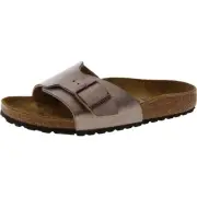 Birkenstock Mens Brown Adjustbale Slip On Footbed Slide Sandals 39 BHFO 7062