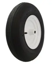 Marathon 20305 White Steel Rim Wheelbarrow Wheel 15-1/2 Dia. x 3.8 W in.