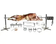 CXB85 Pig, Whole Hog, Lamb BBQ Spit Roaster Rotisserie Kit. Electric 40W Moto...